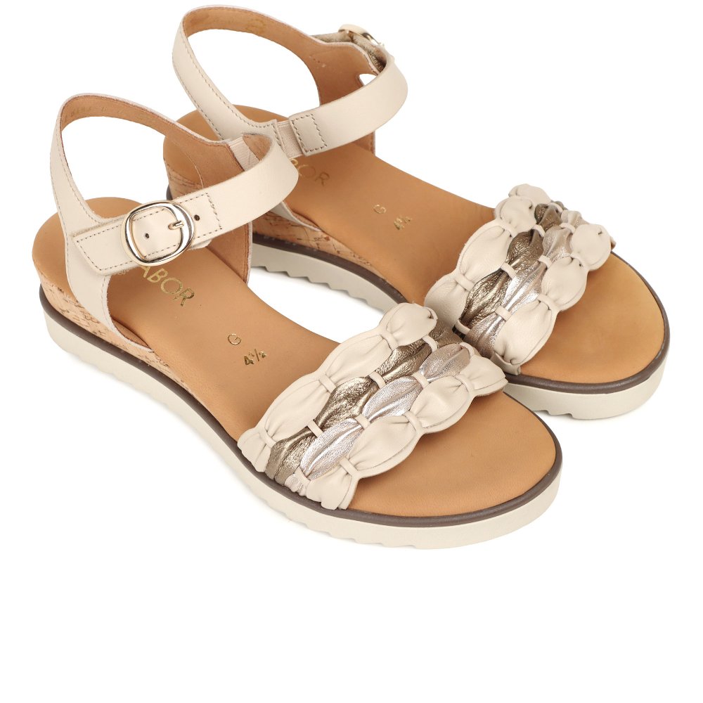 Gabor Revo Women's Sandals | Beige/ Gold | 82.758.65