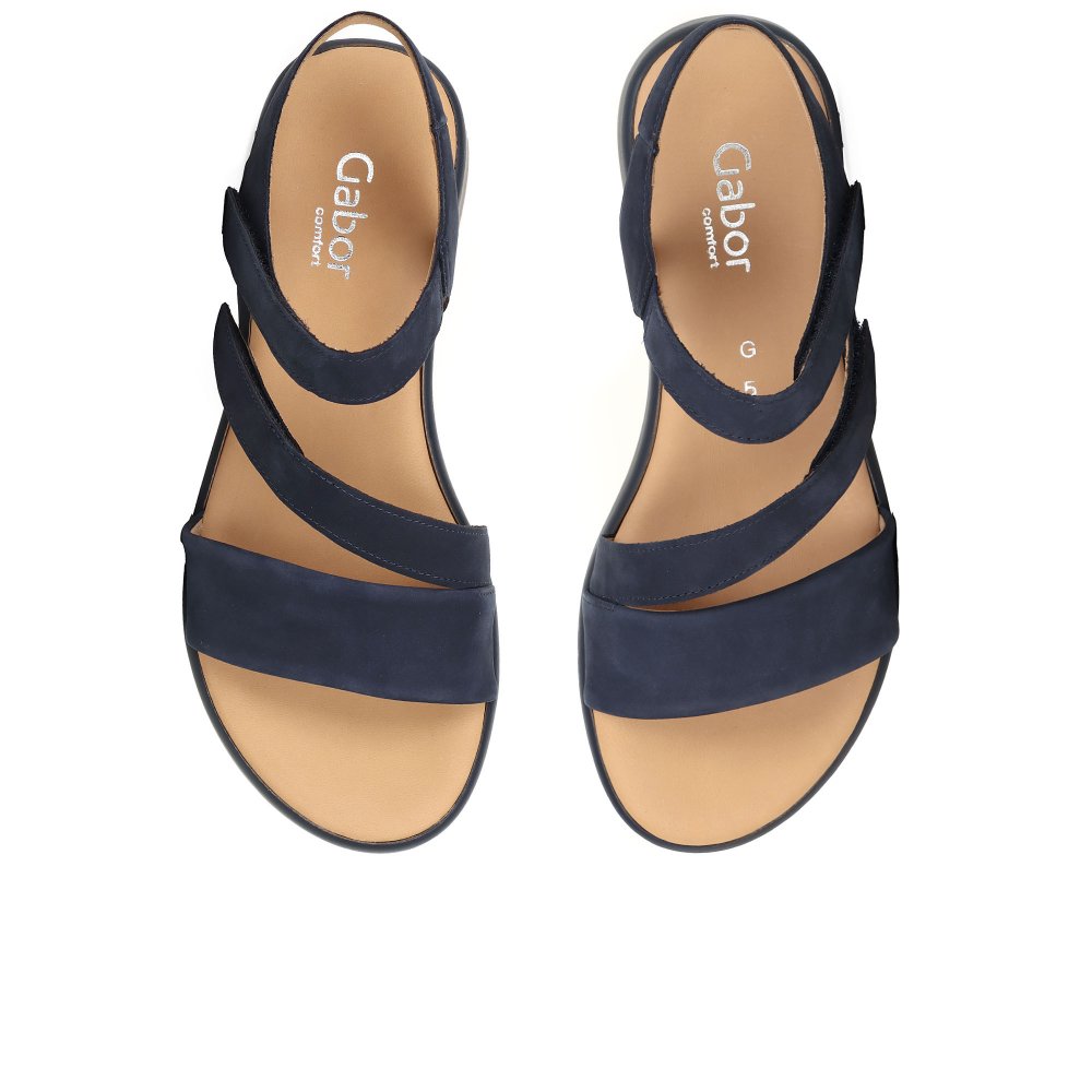 Gabor Oporto Women's Sandals | Blue Nubuck | 82.733.36
