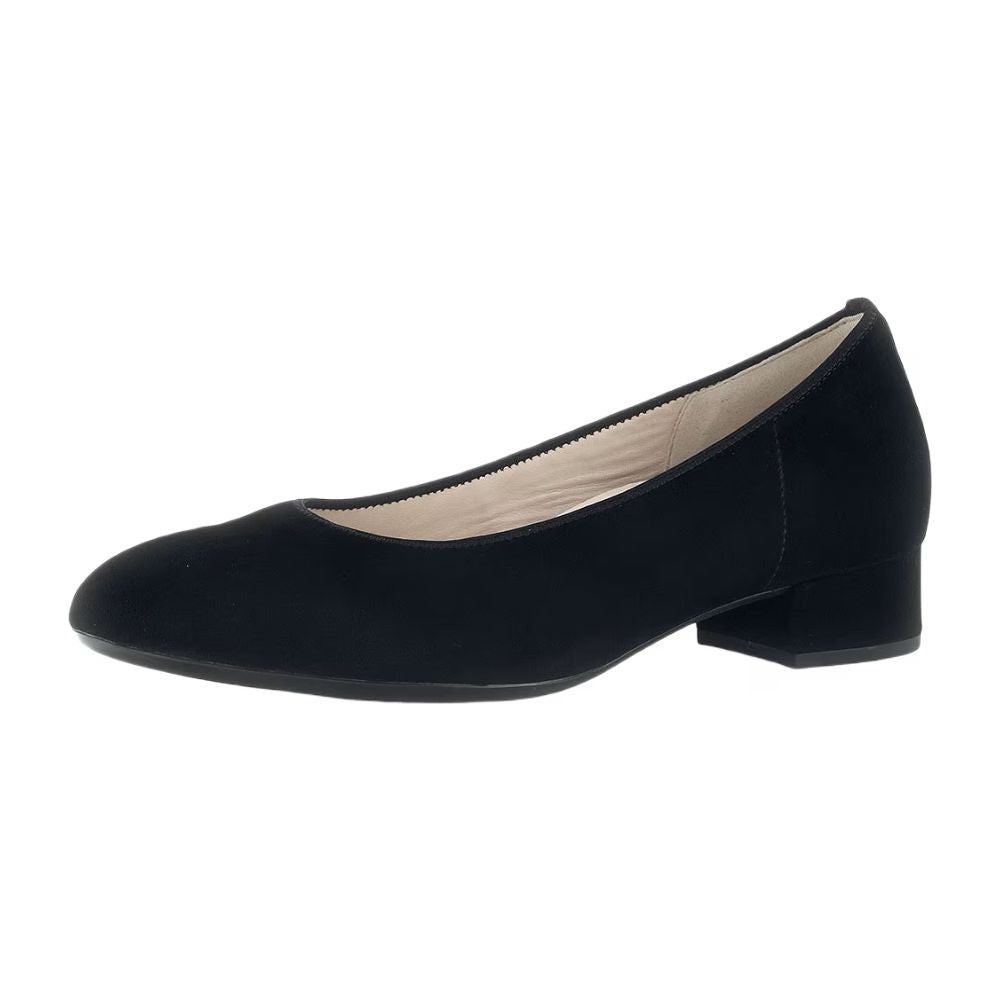 Gabor Pumps Women's Block Heels | Black Suede | 71.421.17