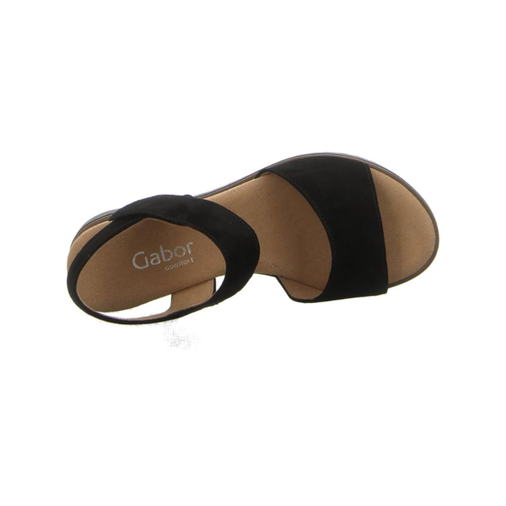 Gabor Raynor Wide Fit Strappy | Black | 82.750.47