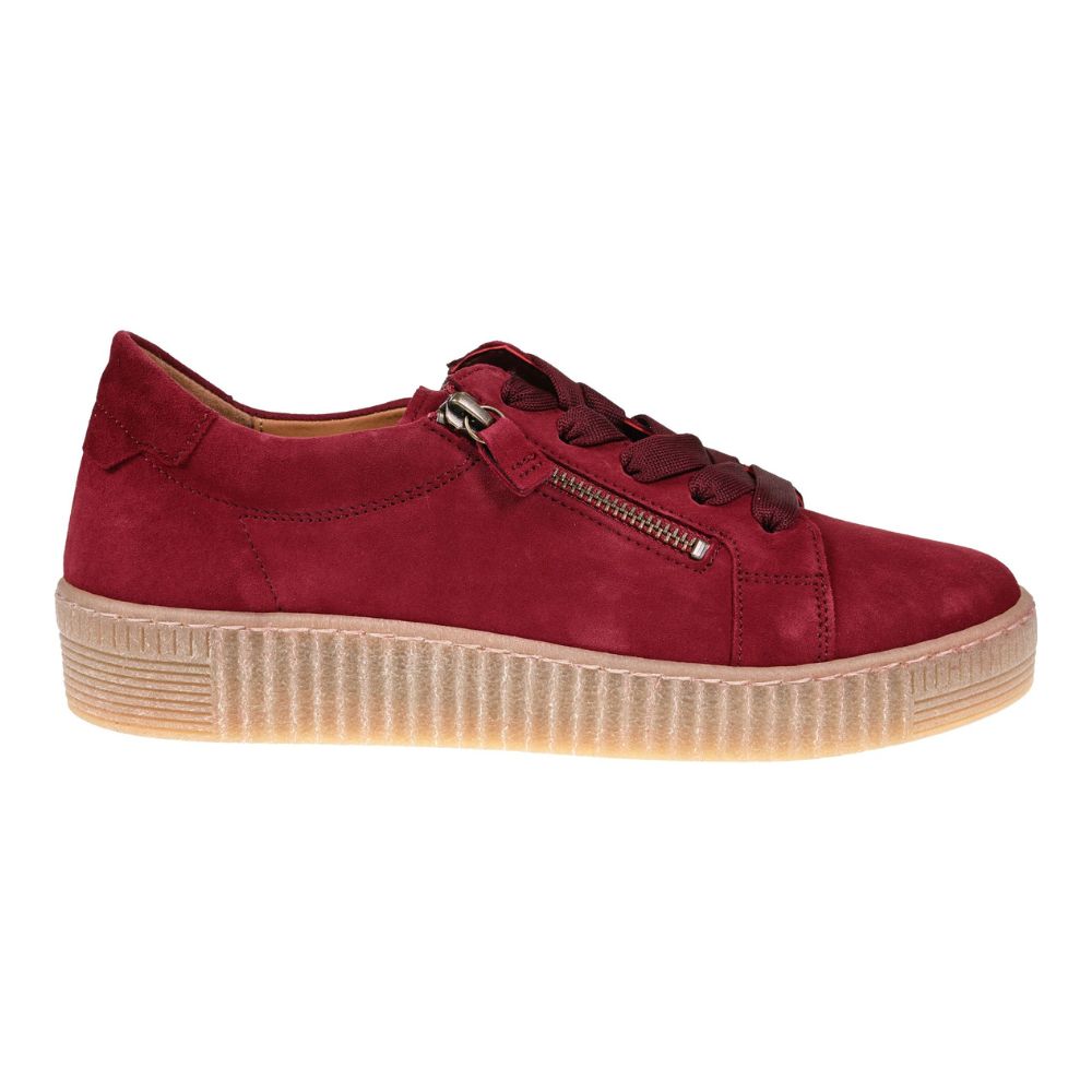 Gabor Wisdom Women's Trainers | Bordeaux Suede | 73.334.35