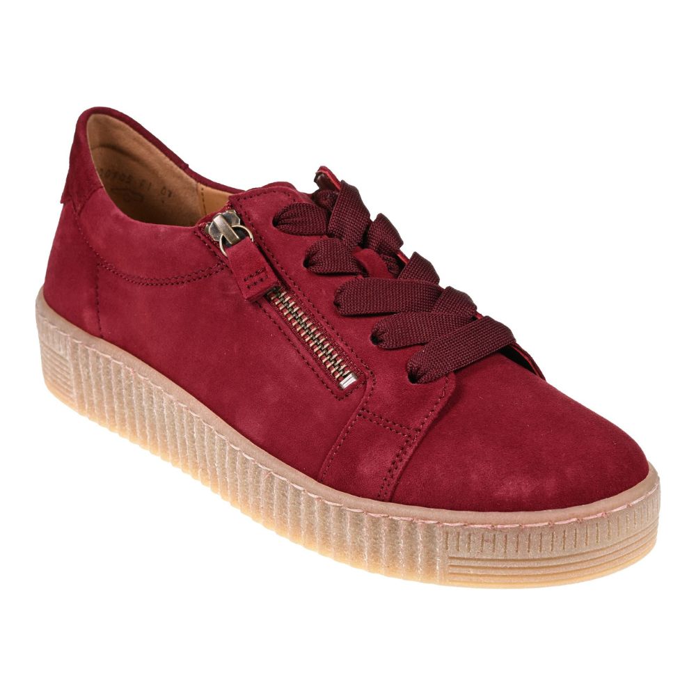 Gabor Wisdom Women's Trainers | Bordeaux Suede | 73.334.35