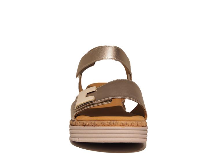 Gabor Shout Leather Sandals | Metallic Gold | 82.700.82