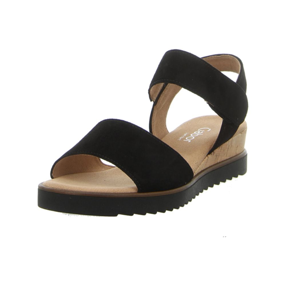 Gabor Raynor Wide Fit Strappy | Black | 82.750.47