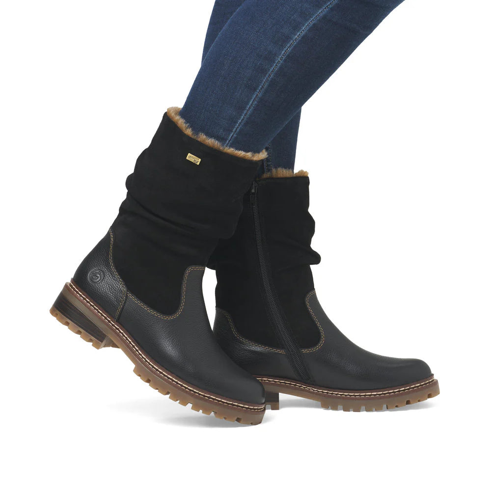 Remonte Women's Side Zip Ankle Boots | Black | D0B80-00