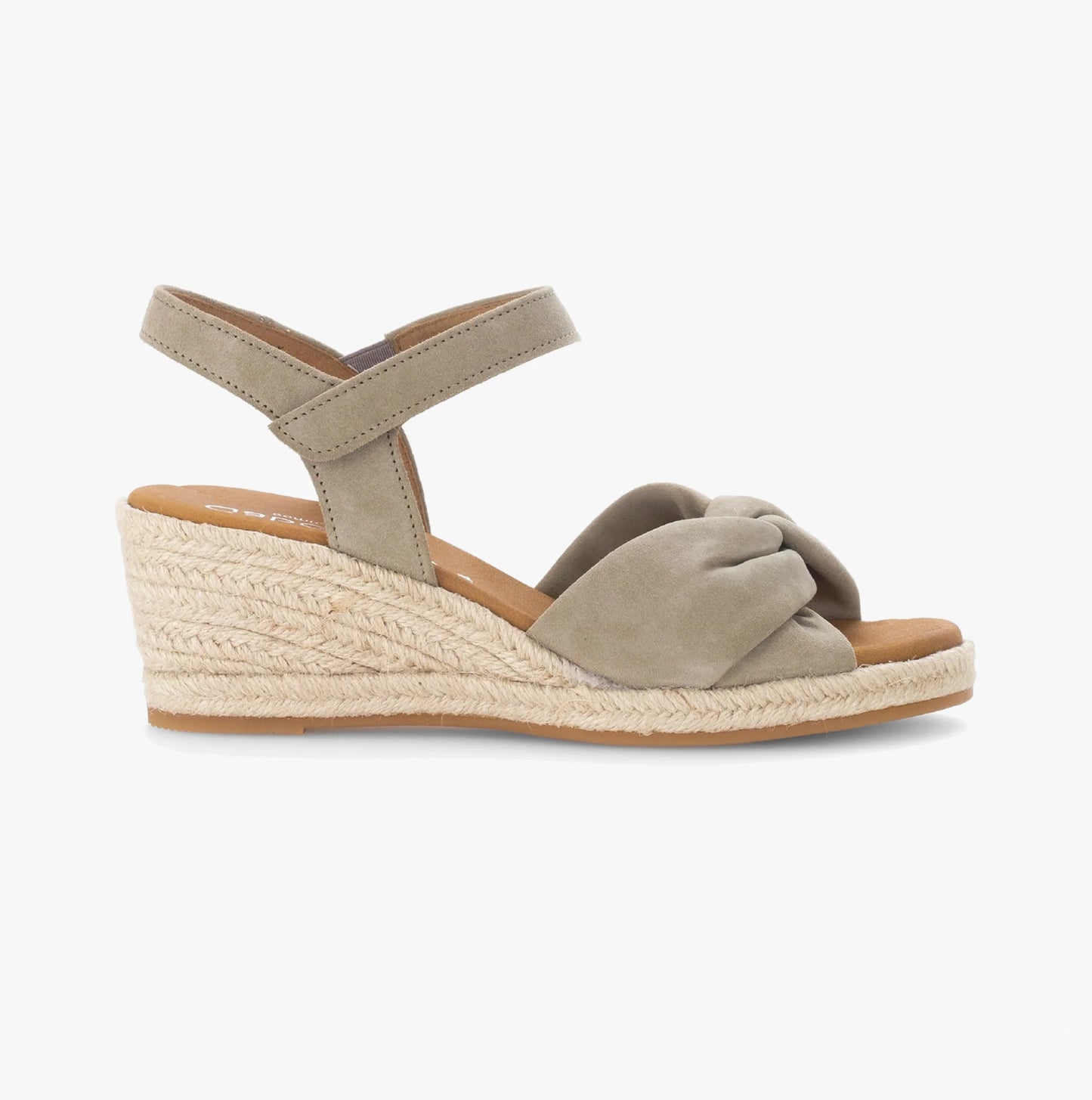 Gabor Moon Women's Wedge Heel Sandals | Green Suede | 82.712.11
