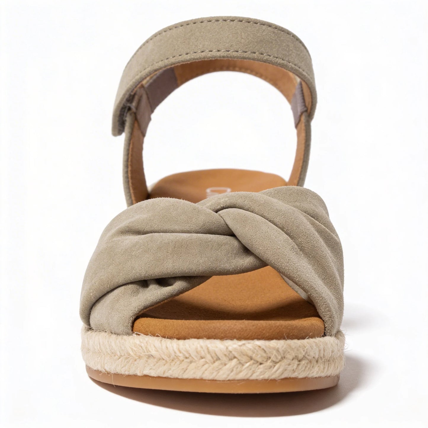 Gabor Moon Women's Wedge Heel Sandals | Green Suede | 82.712.11