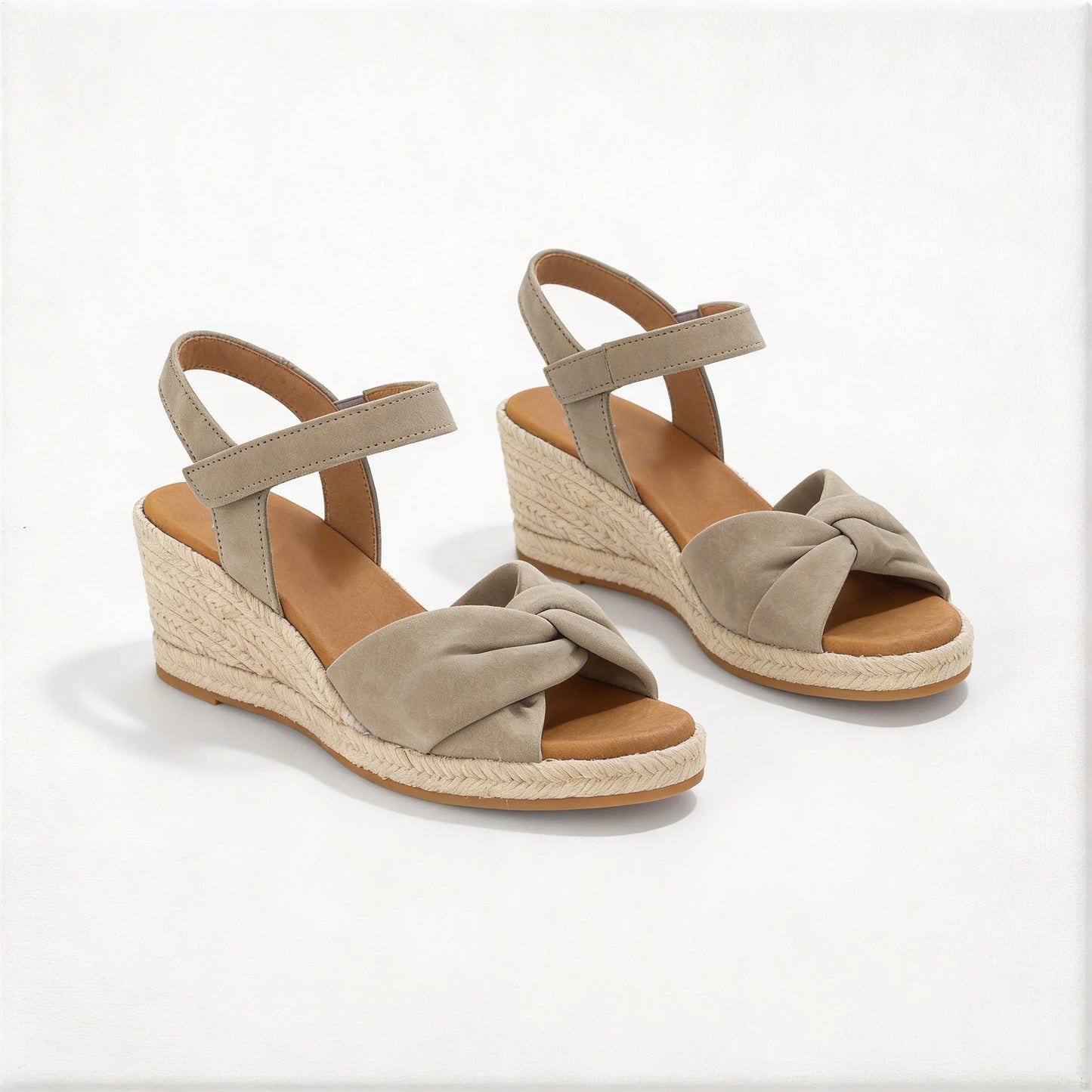Gabor Moon Women's Wedge Heel Sandals | Green Suede | 82.712.11