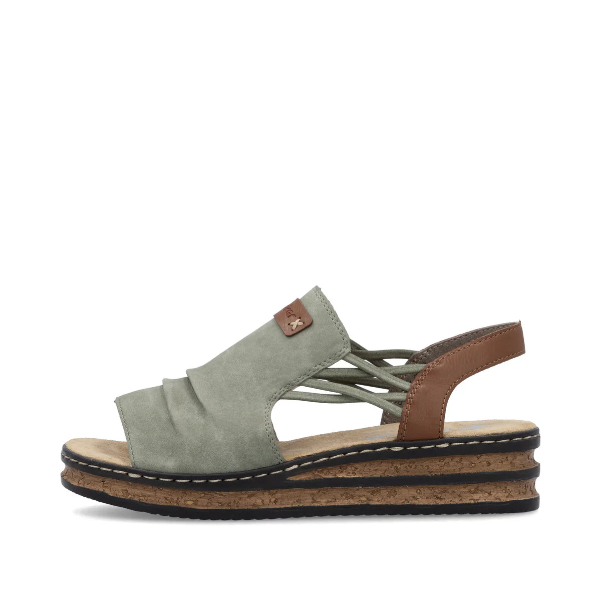 Rieker Women's Wedge Sandal - Green | 62962-52
