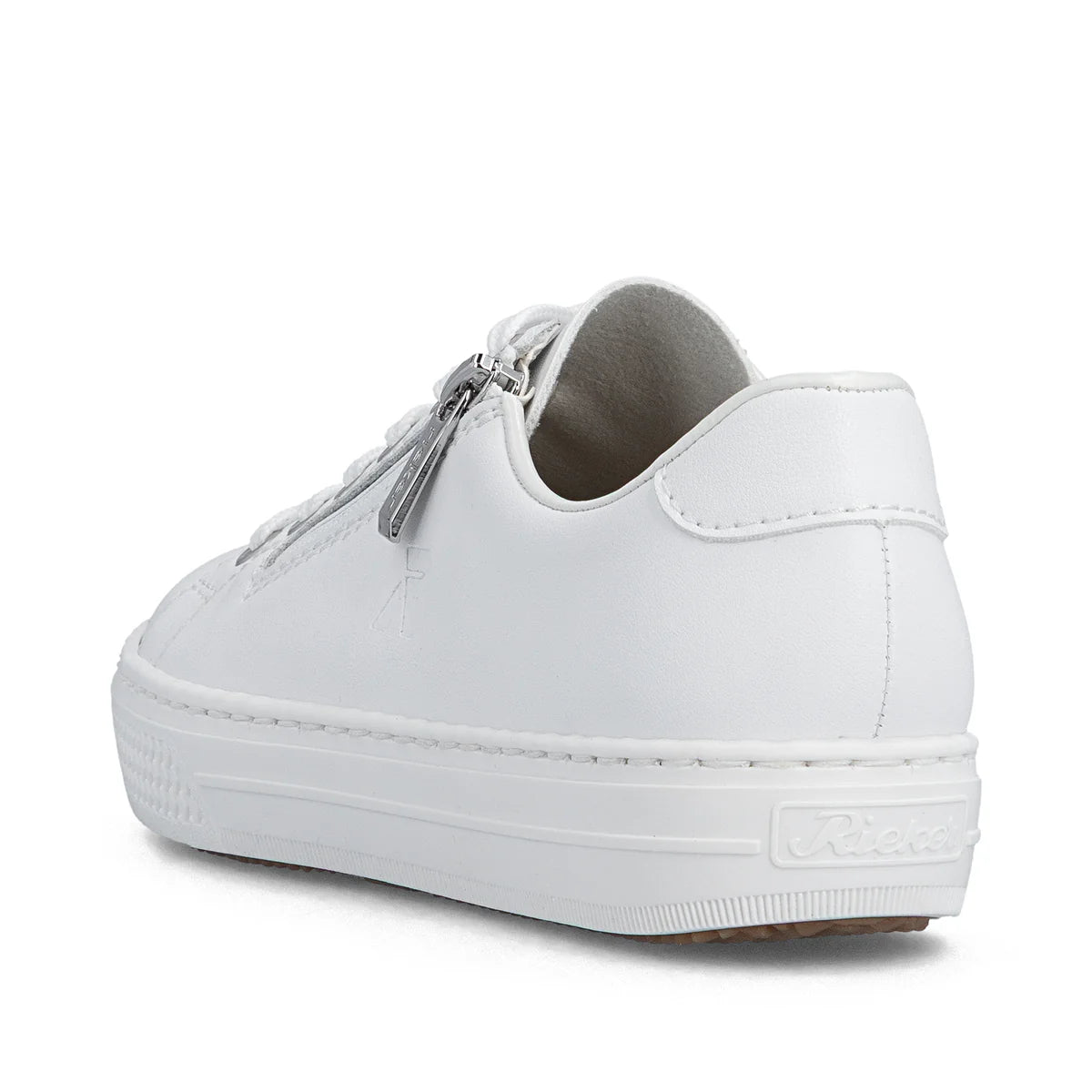 Rieker Women's Leather Trainer - White | L59L1-83