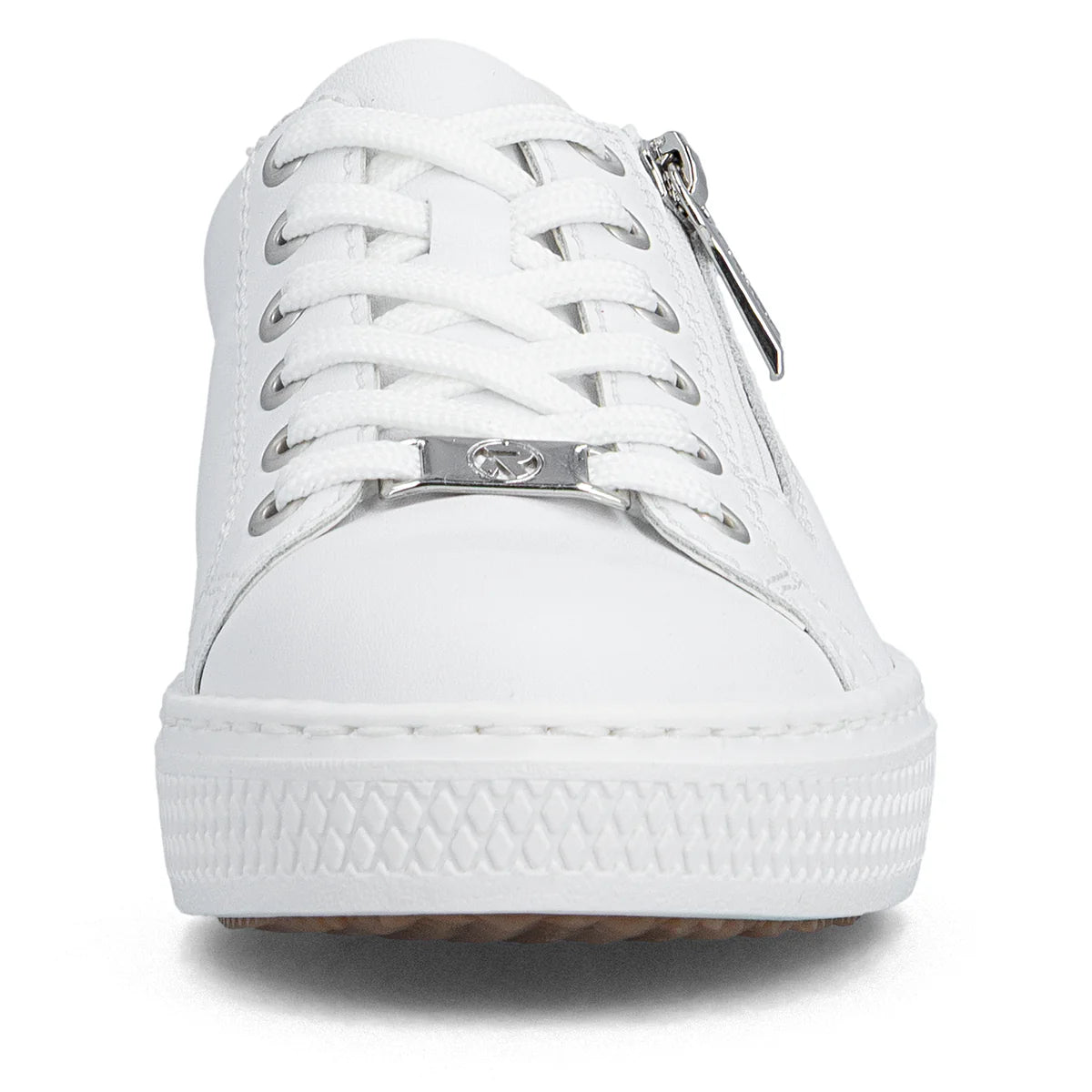 Rieker Women's Leather Trainer - White | L59L1-83
