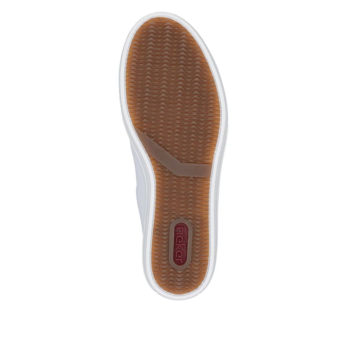 Rieker Women's Leather Trainer - White | L59L1-83