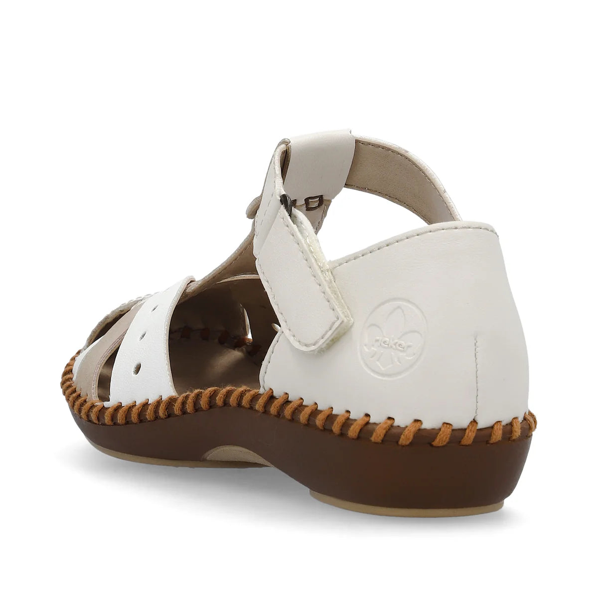 Rieker Women's Ankle Strap Sandal - Cream | M1655-62