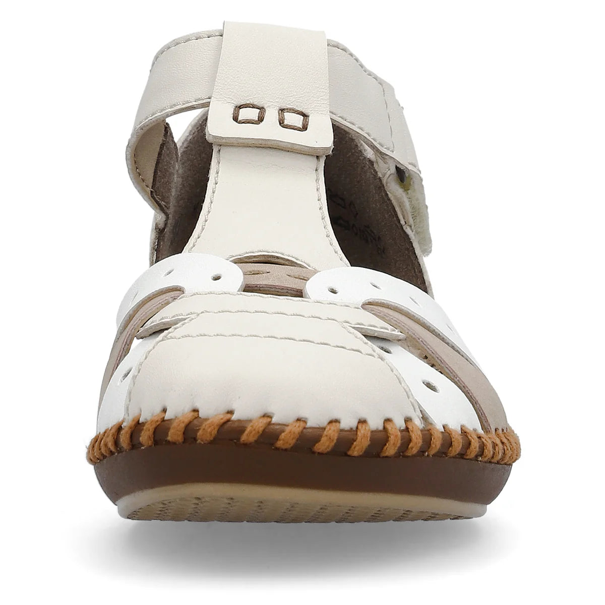 Rieker Women's Ankle Strap Sandal - Cream | M1655-62