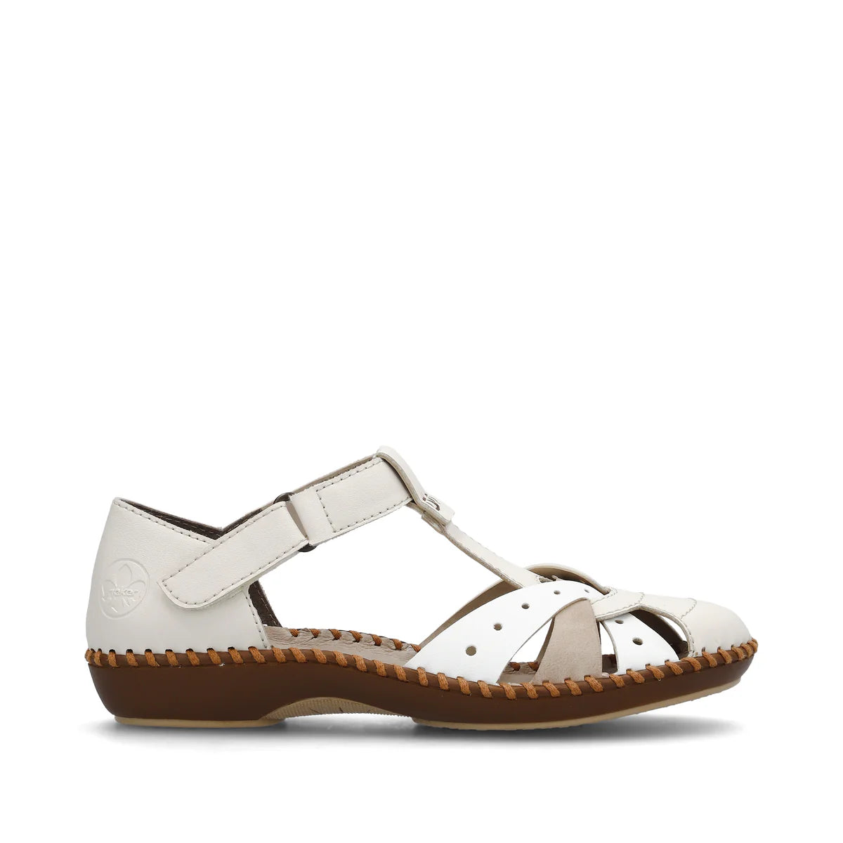 Rieker Women's Ankle Strap Sandal - Cream | M1655-62