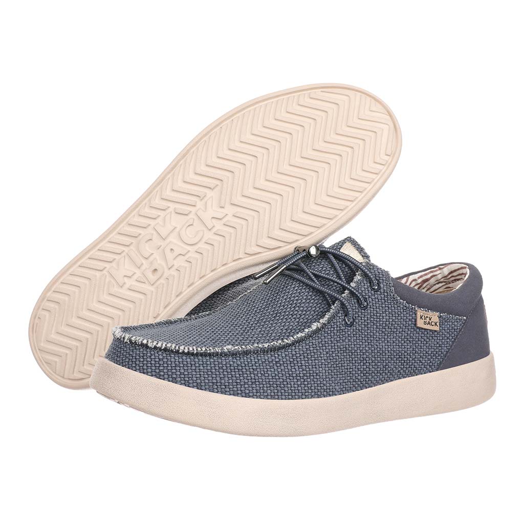 KickBack Men's Slip On Shoes - Haven Woven Canvas Navy