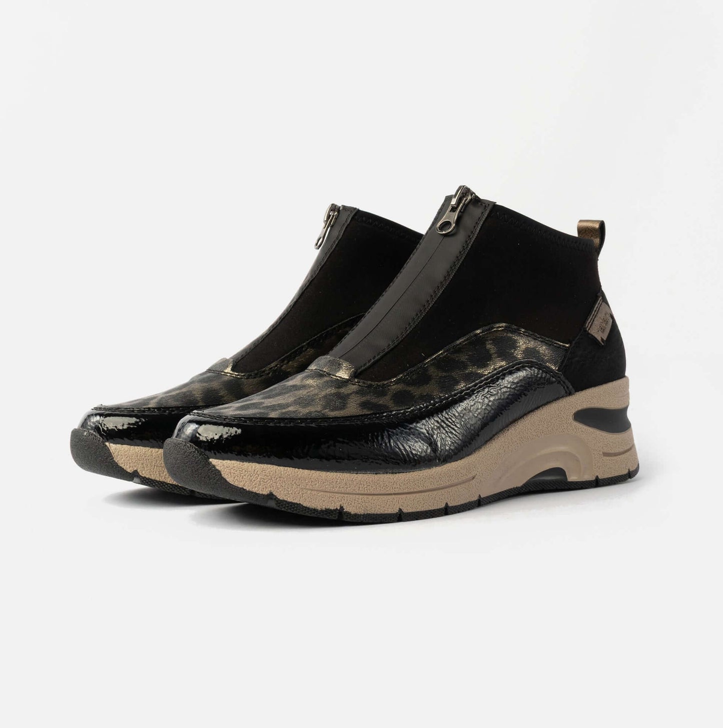 Rieker Women's Ankle Boots | Black/ Cheetah | N9362-00