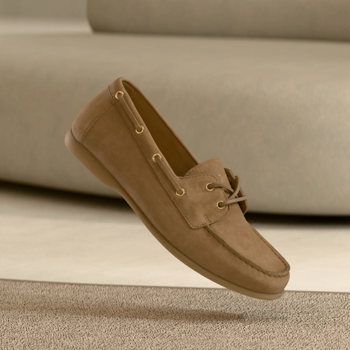 Gabor Boat Women's Loafers | Nubuck Peanut | 85.200.14