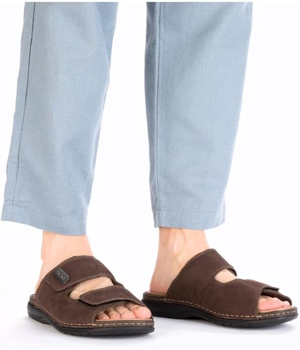 Rieker Men's Classic Leather Sandal - Brown | 20390-24
