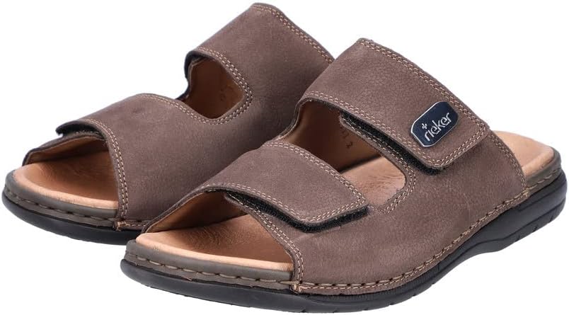 Rieker Men's Classic Leather Sandal - Brown | 20390-24