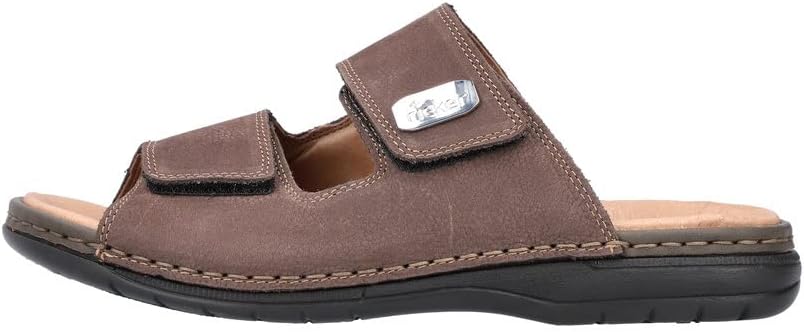 Rieker Men's Classic Leather Sandal - Brown | 20390-24