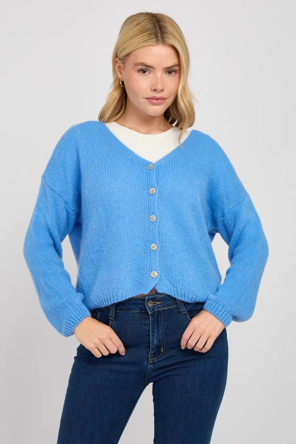 G7 Mohair Button Through Cardigan