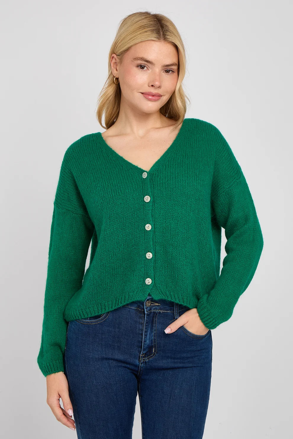 G7 Mohair Button Through Cardigan