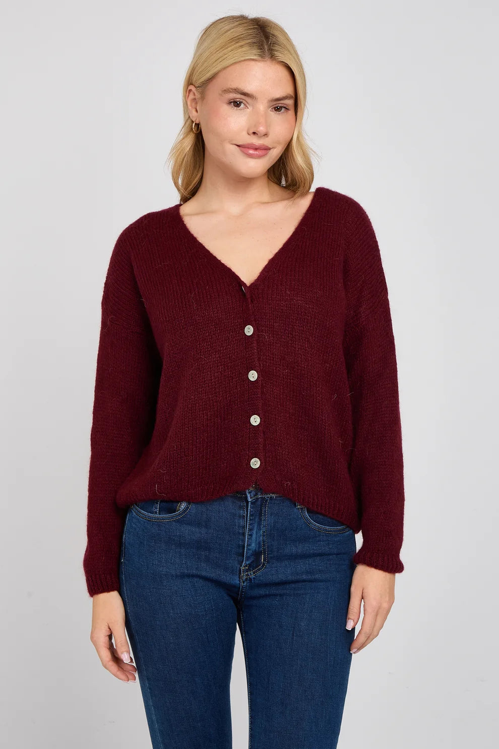 G7 Mohair Button Through Cardigan