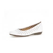 Gabor slip on shoes 44.169.21 White Leather