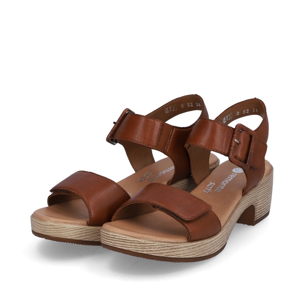 Remonte Sandals D0N52 Ladies Shoes Brown