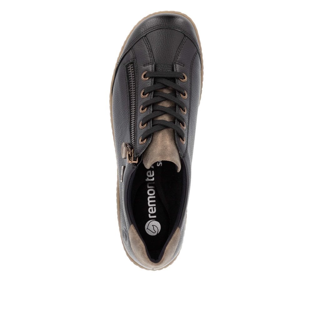 Remonte R1402-08 Ladies Zipper Shoes Black Combi