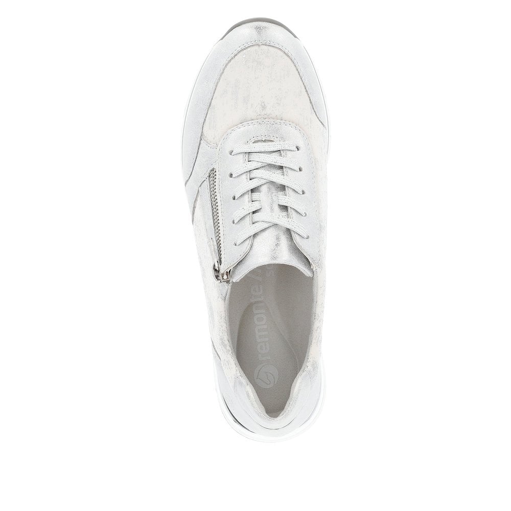 Remonte Trainers R6700 Ladies Shoes Silver