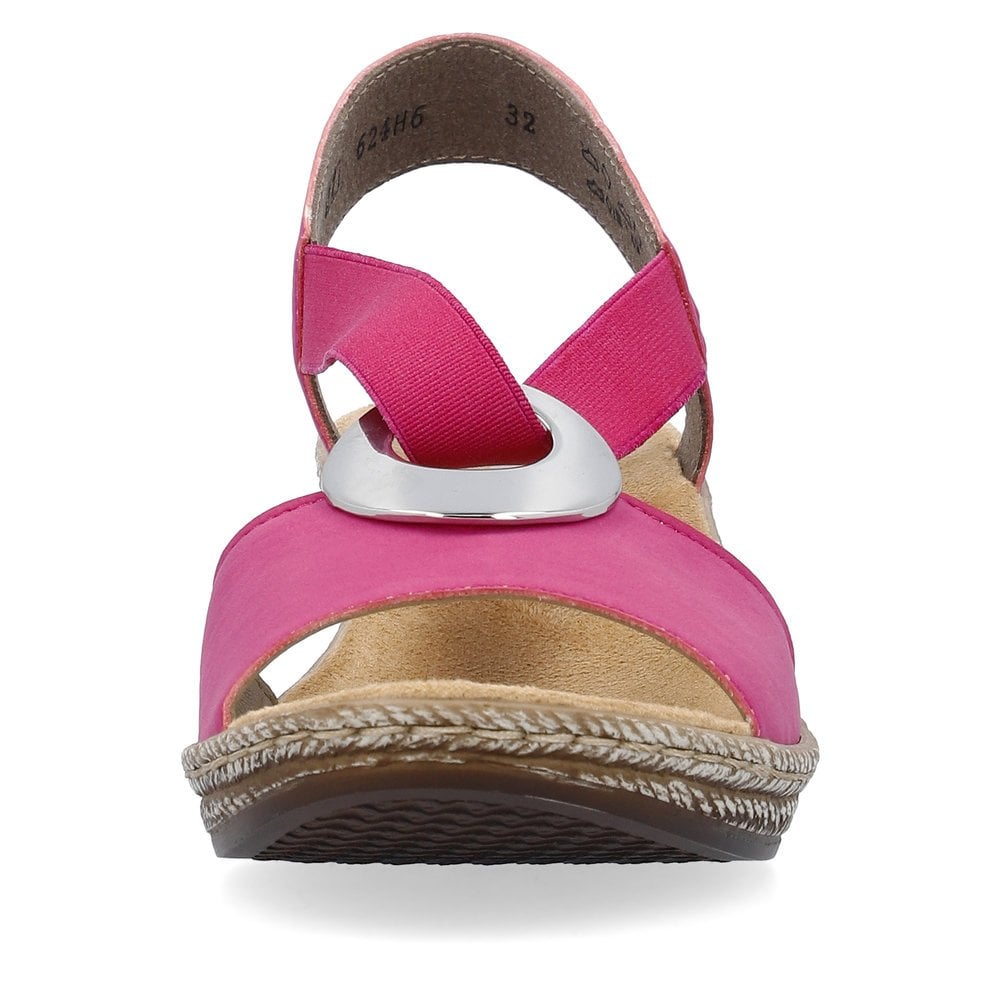 Rieker Sandals 624H6 Ladies Shoes Pink