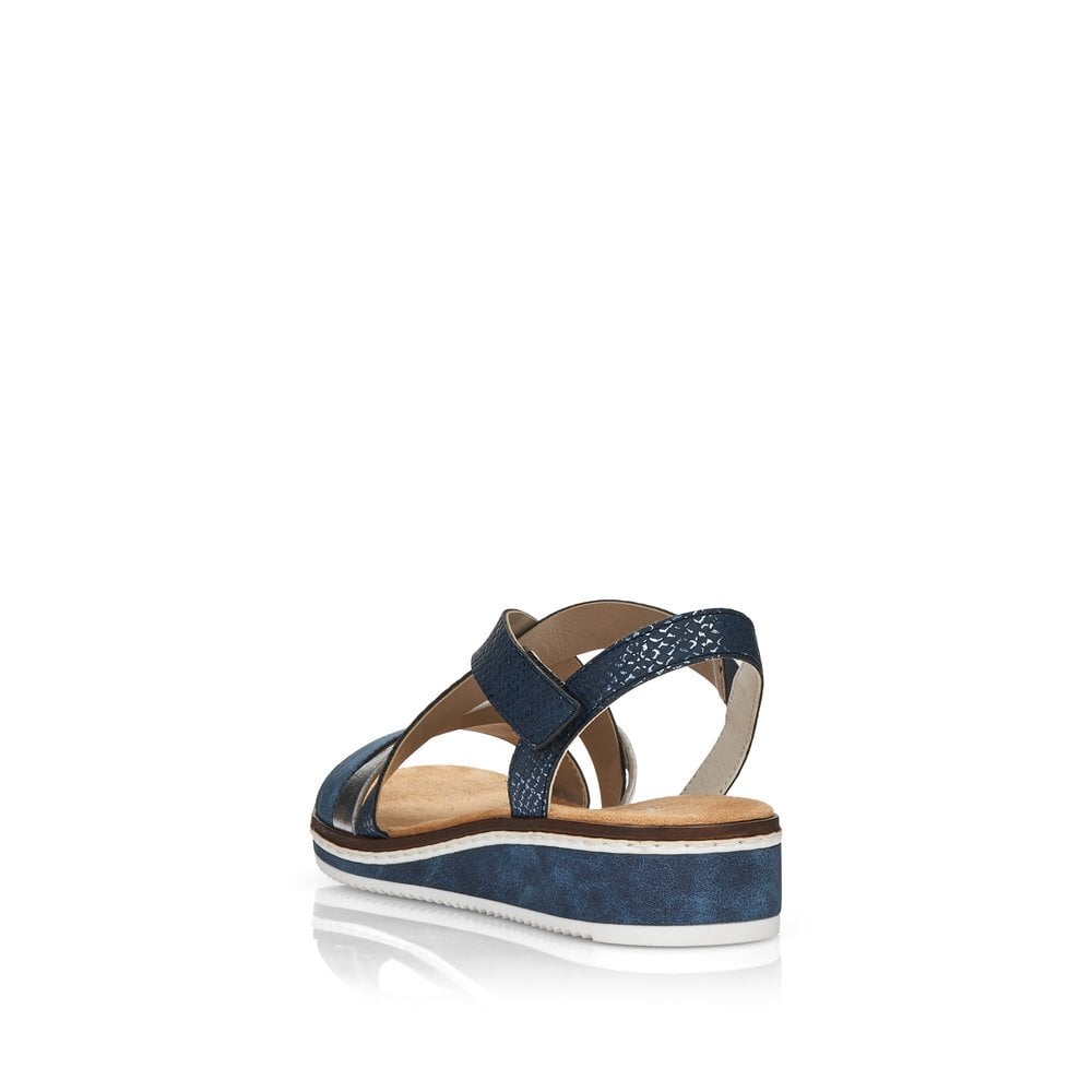 Rieker Sandals V3663 Ladies Shoes Blue