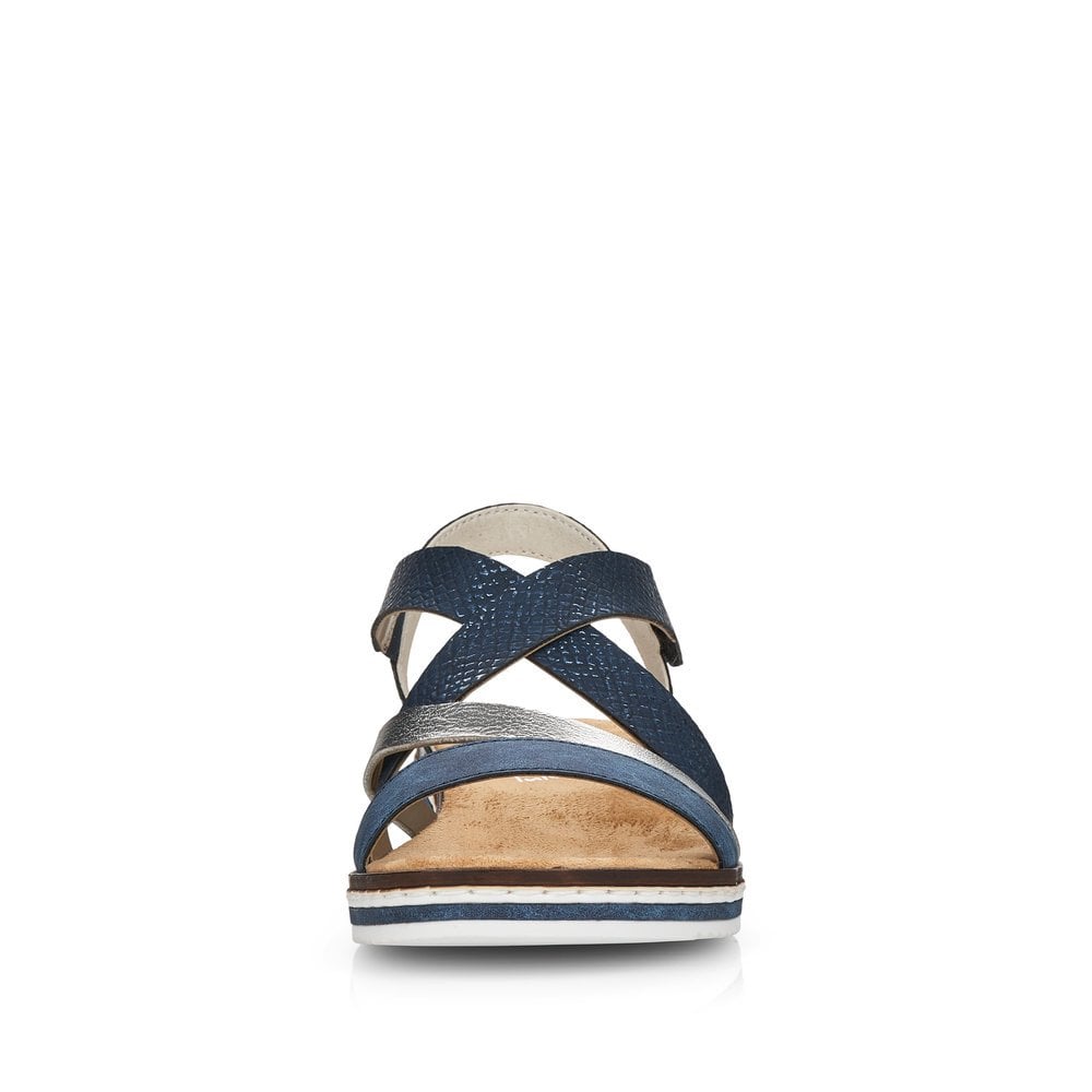 Rieker Sandals V3663 Ladies Shoes Blue