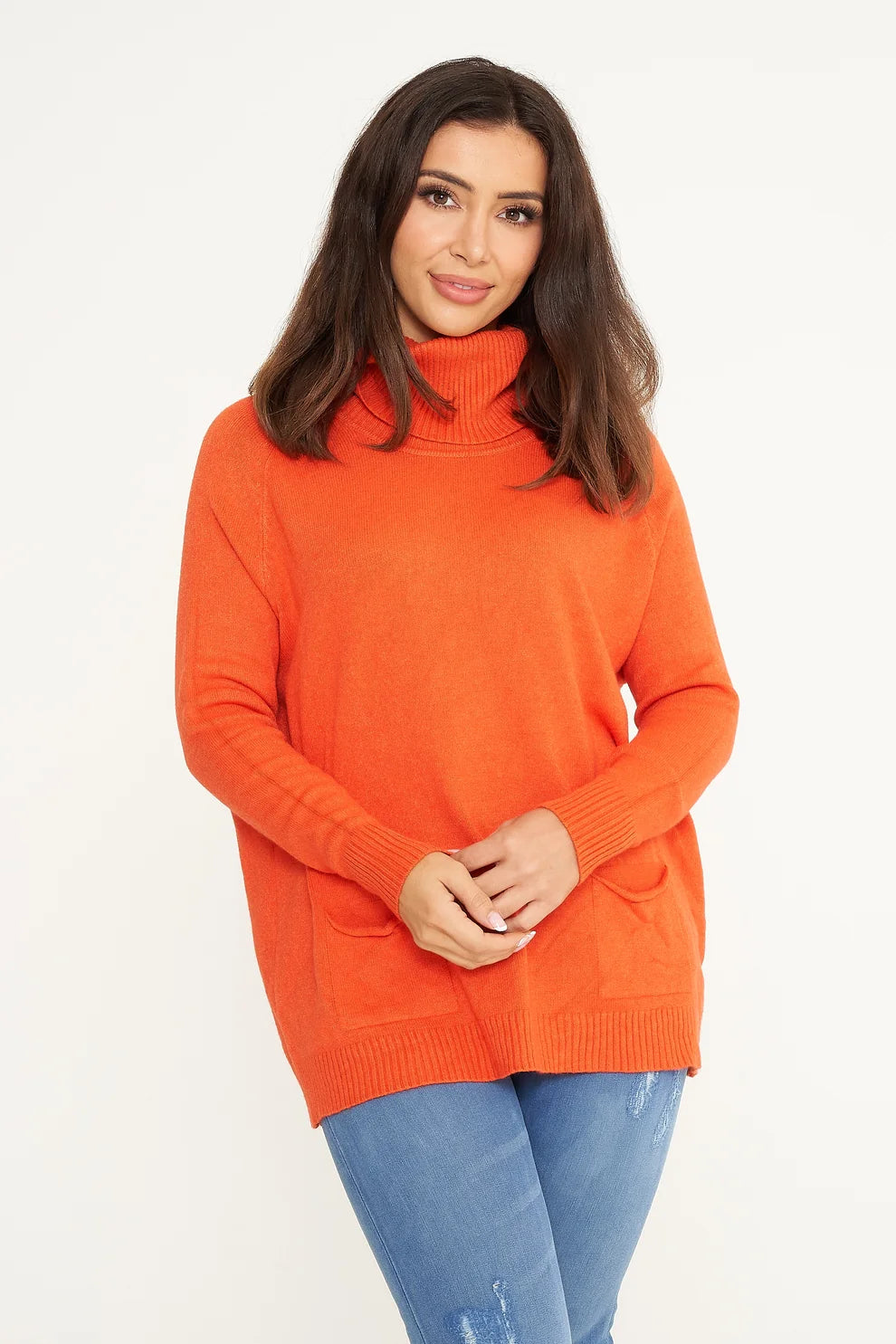 G7 Two Pocket Roll Neck Jumper