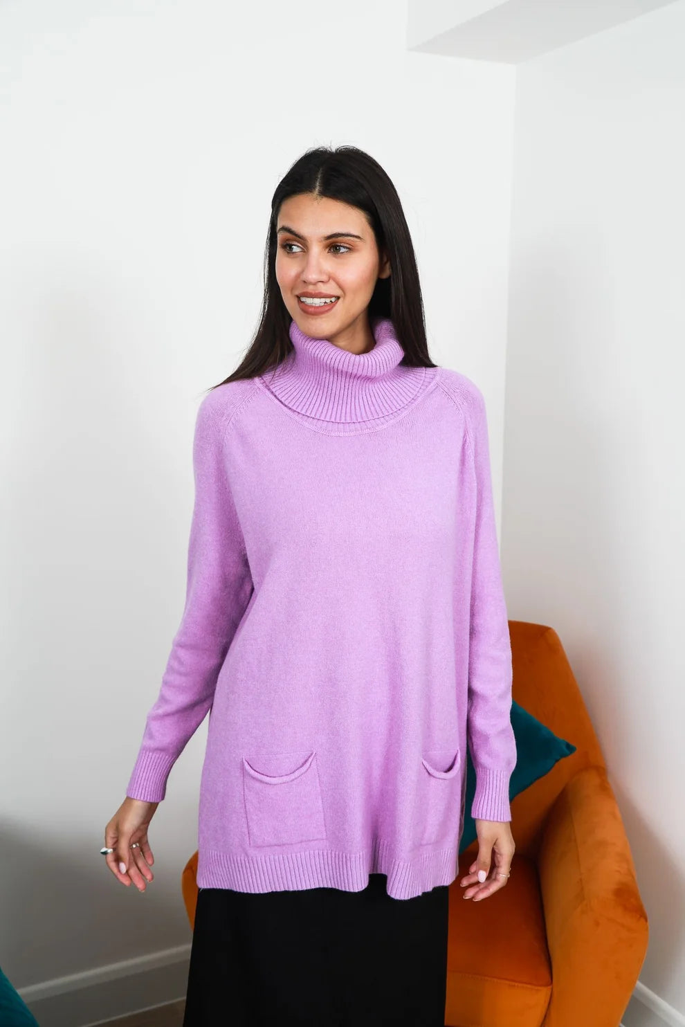 G7 Two Pocket Roll Neck Jumper