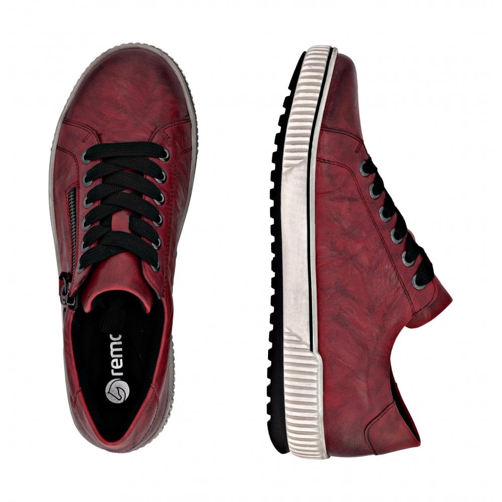 Remonte Women's Leather Casual Shoes | Red | D0700-36