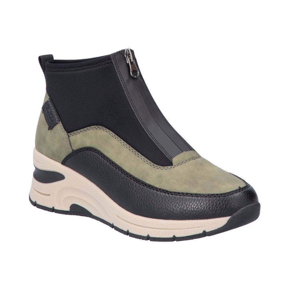 Rieker Women's Krosika Ankle Boots | Green/ Multi | N9362-54