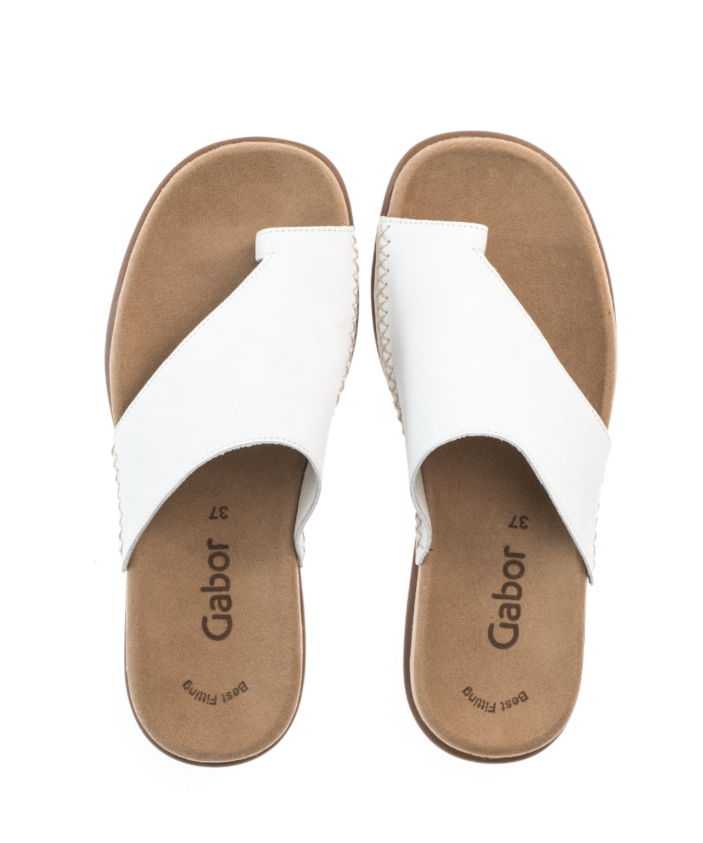 Gabor lanzarote ladies leather toe post sandals online