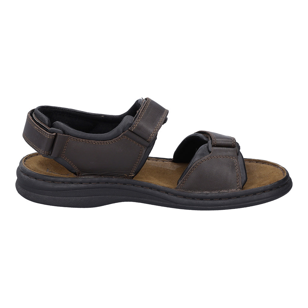 Josef Seibel Rafe Mens Sandals open-toe leather sandal with three fully adjustable straps  Colours Ltd, Colours, Colours Farnham, Colours Shoes
