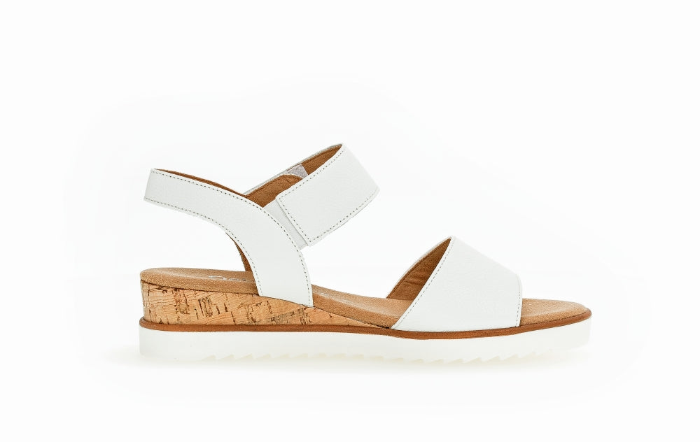 Gabor Raynor 22.750 Ladies Low Wedge Sandals leather,rip tape fastening Colours Ltd, Colours, Colours Farnham, Colours Shoes