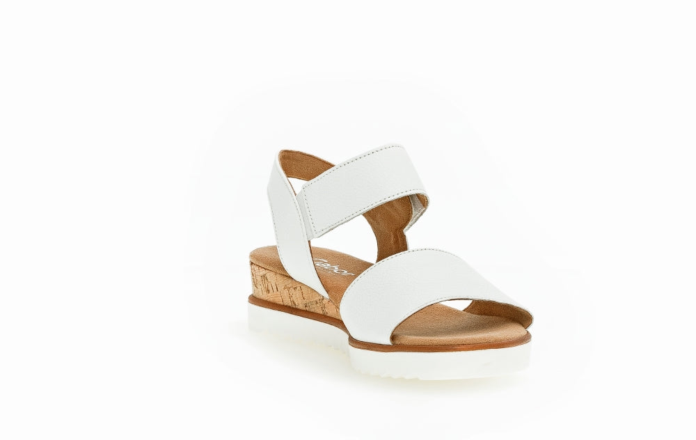 Gabor Raynor 22.750 Ladies Low Wedge Sandals leather,rip tape fastening Colours Ltd, Colours, Colours Farnham, Colours Shoes