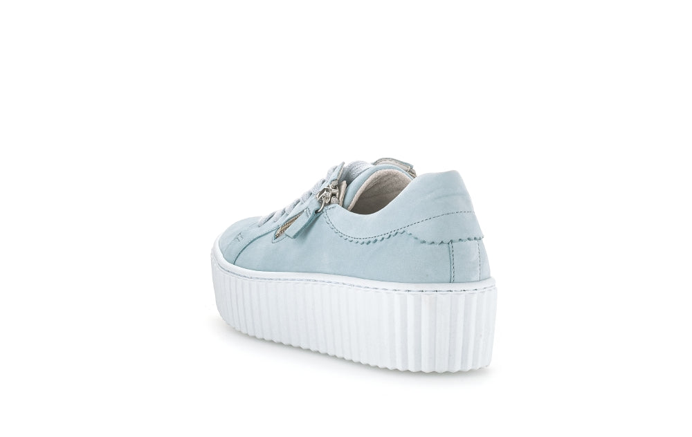 Gabor Dolly 23.200 Ladies Platform Trainers leather,nubuck, side zip, double zip,platform trainers Colours Ltd, Colours, Colours Farnham, Colours Shoes