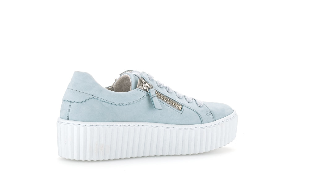 Gabor Dolly 23.200 Ladies Platform Trainers leather,nubuck, side zip, double zip,platform trainers Colours Ltd, Colours, Colours Farnham, Colours Shoes