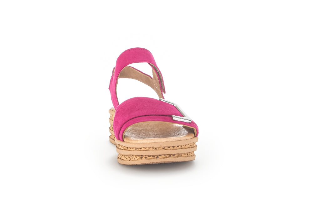 Gabor 24.552 Ladies Plateaeu Sandals suede, velcro, platform, wedge Colours Ltd, Colours, Colours Farnham, Colours Shoes