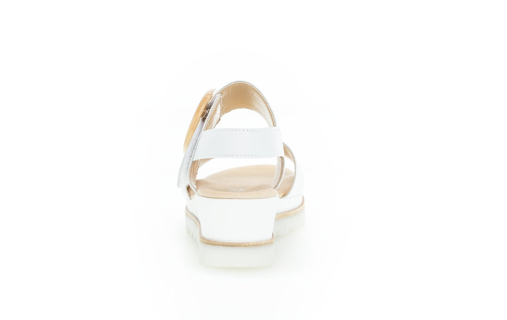 Gabor Yeo 24.645 Ladies Plateau Sandals  wedged heel,leather,rip tape Colours Ltd, Colours, Colours Farnham, Colours Shoes