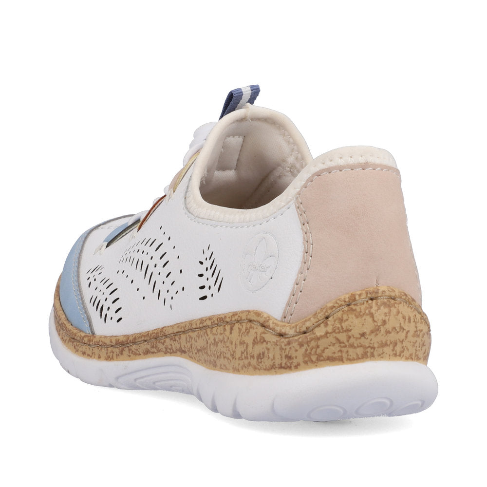 Rieker N4276-80 Ladies Slip-on Trainers      Upper Material: Synthetic     Lining Material: Textile     Fastening: Bungee Lace     Removable insole: No              Colours Ltd, Colours, Colours Farnham, Colours Shoes