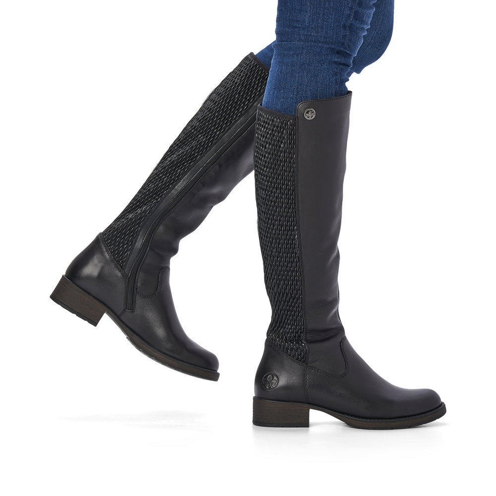 Rieker Z9591-00 Womens Knee High Boots
